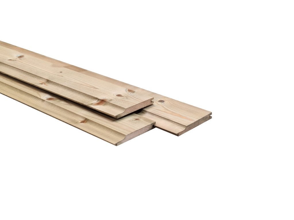 Rabatdelen – 18x145 mm - 135mm werkend- Geïmpregneerd grenen, Tuin en Terras, Ophalen, Nieuw, 250 cm of meer, Planken