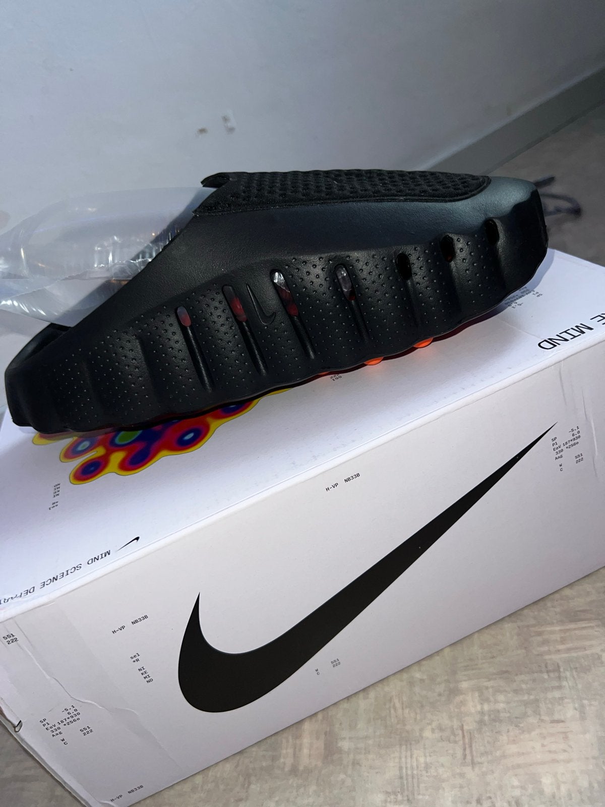 Nieuwe Nike Mind Slippers met tags en doos, Ophalen, Nieuw, Zwart, Slippers
