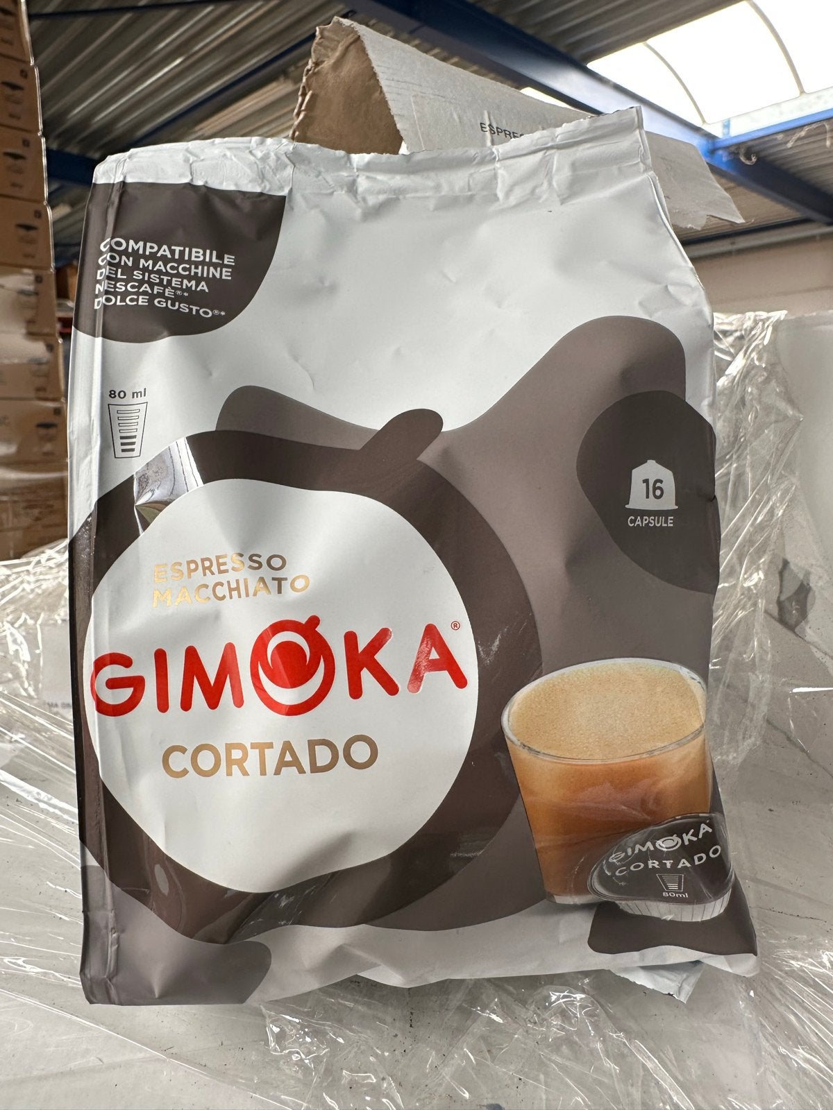 Gimoka espresso macchiato pads voor Dolce Gusto, Ophalen