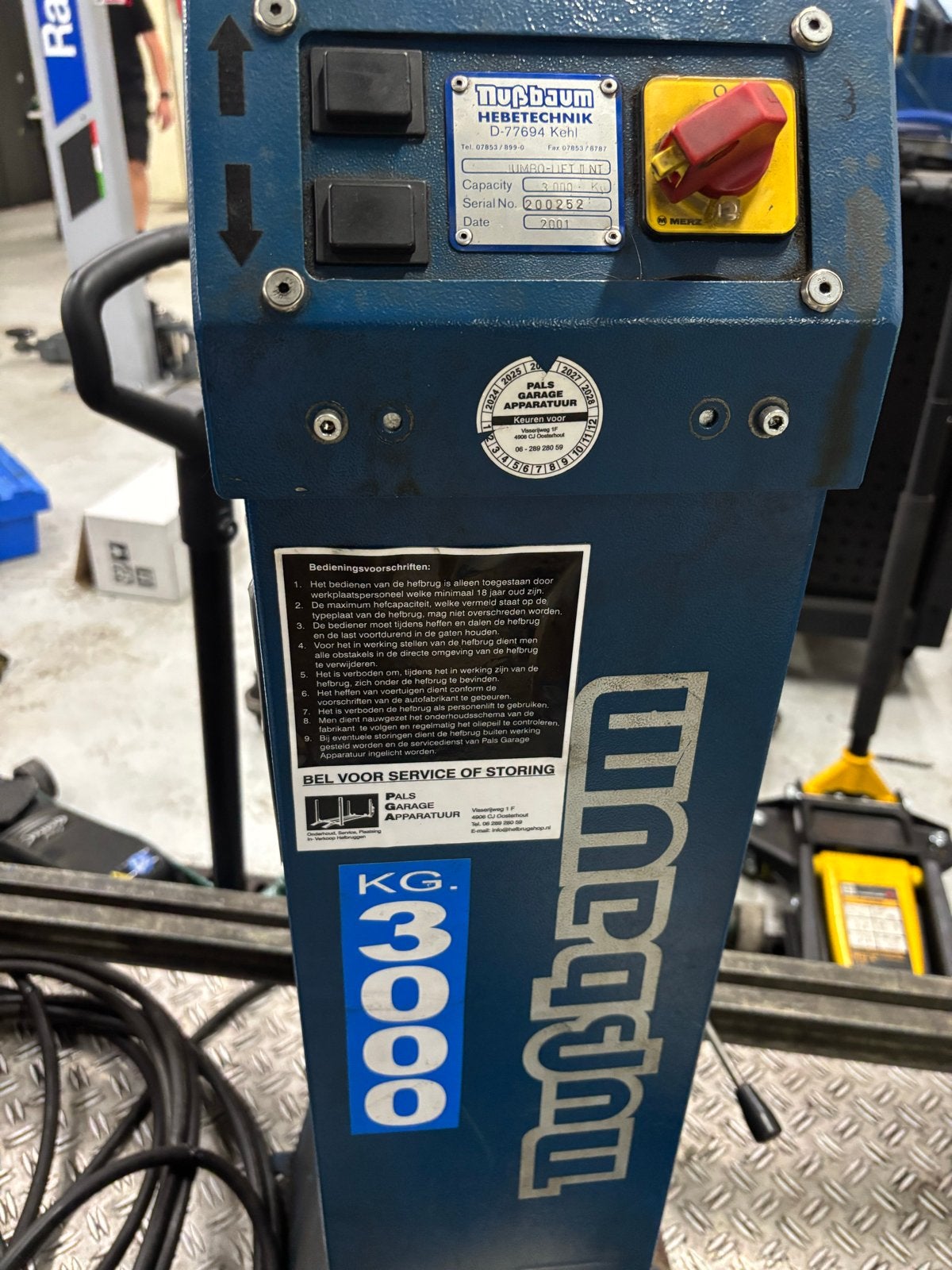 Nusbaum Schaarbrug Jumbo Lift TNT 3000 KG, Ophalen, Gebruikt