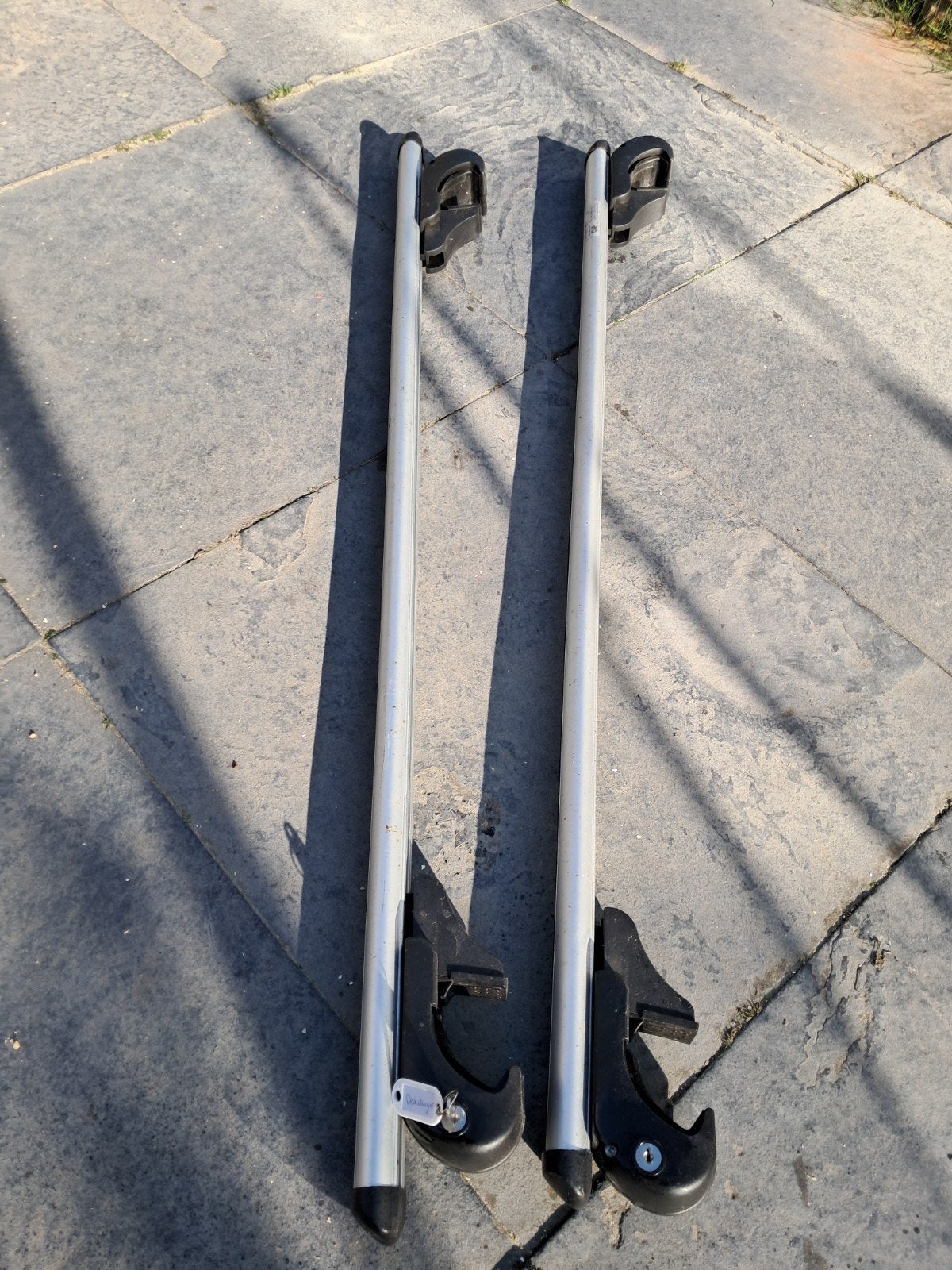 Dakdragers menabo Brio voor open rails, Auto diversen, Dakdragers, Ophalen, Gebruikt