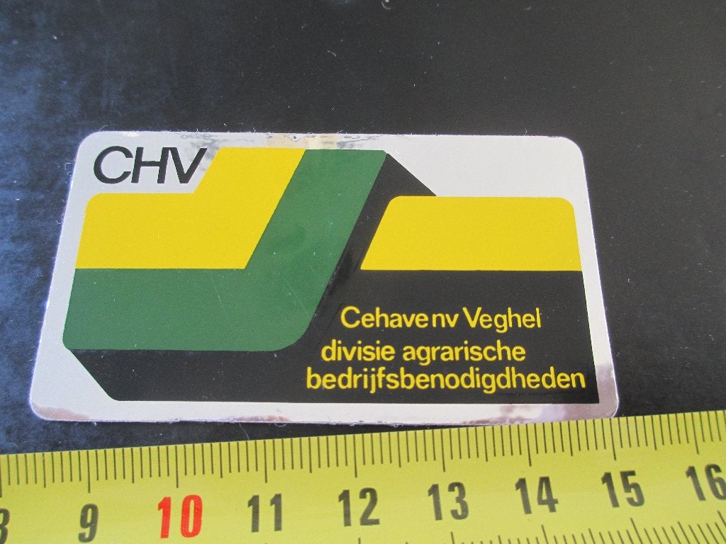sticker Veghel CHV Cehave NV divisie agrarische bedrijfsbeno, Verzamelen, Ophalen of Verzenden, Zo goed als nieuw