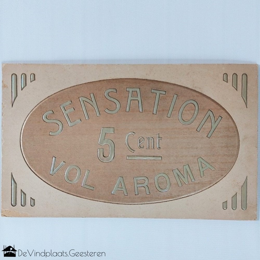 Art Deco tabak reclamebord, Reclamebord, -, -, Ophalen of Verzenden