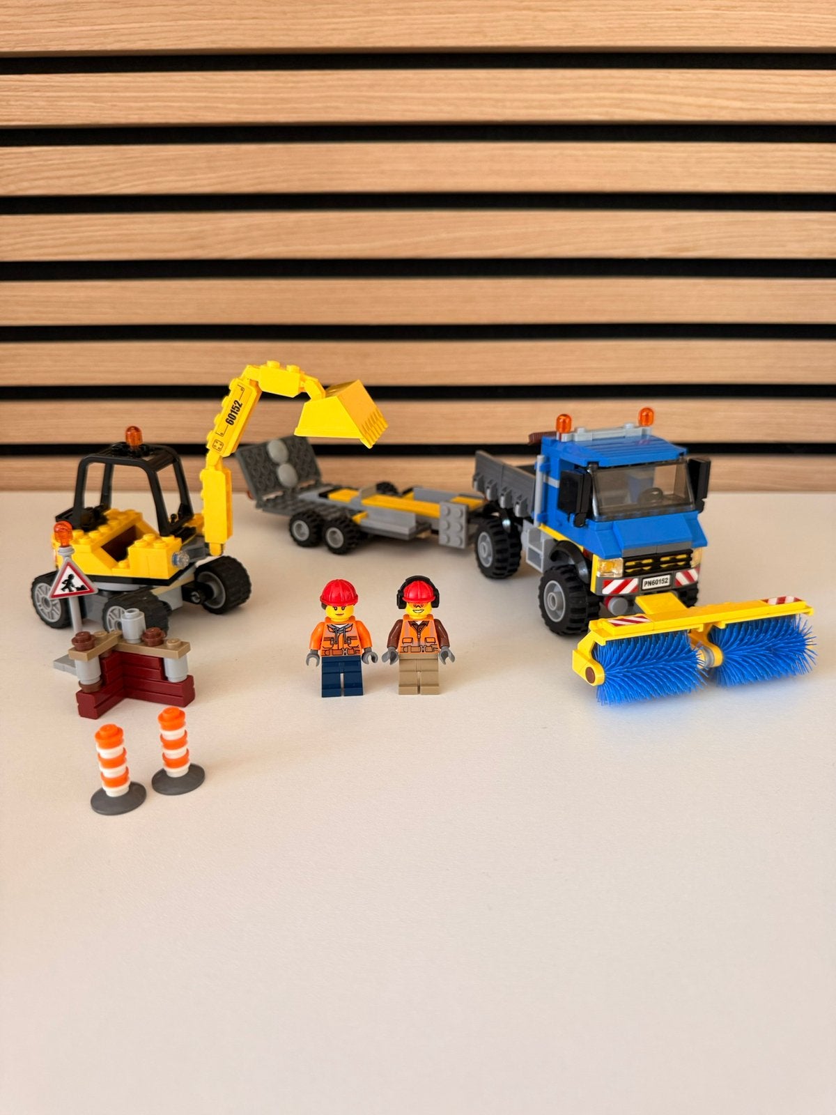 Lego set 60152 compleet veegauto + graafmachine, City, Lego, Ophalen of Verzenden, Complete set