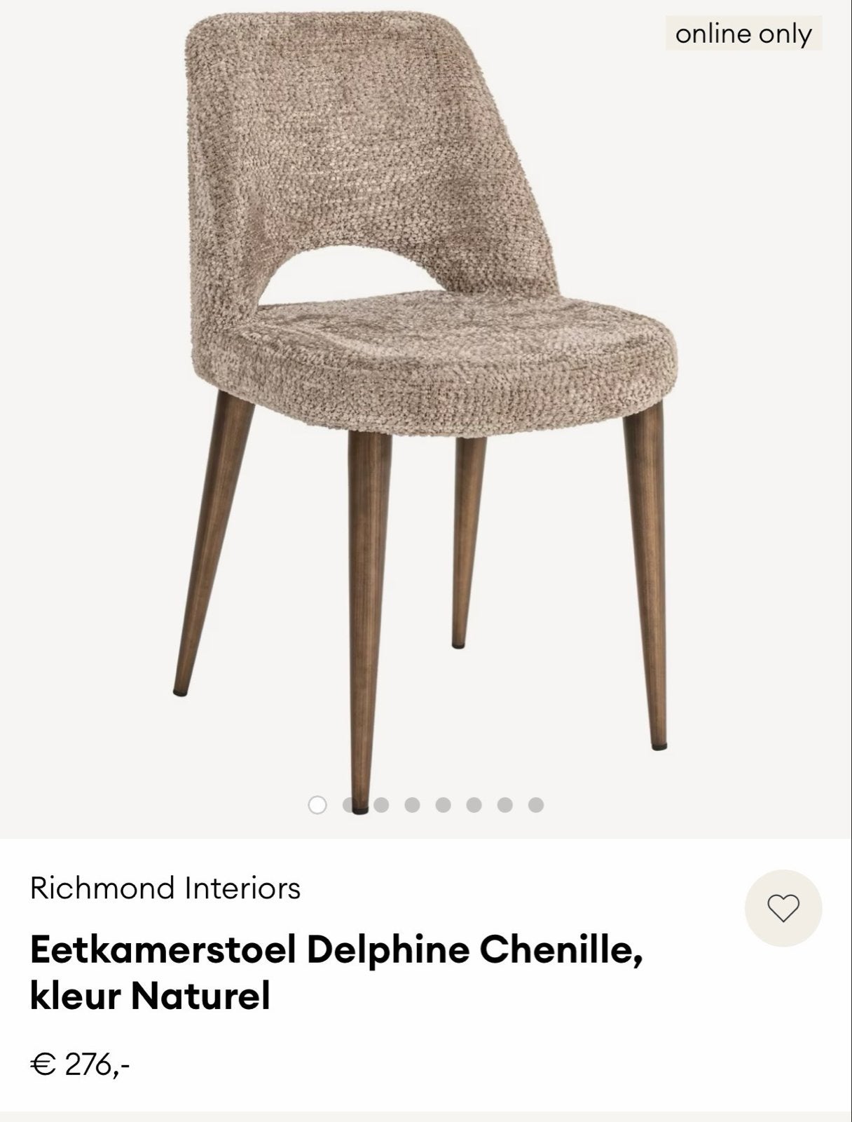 Richmond stoel- Nieuw, Huis en Inrichting, Ophalen, Overige kleuren, Nieuw, Eén
