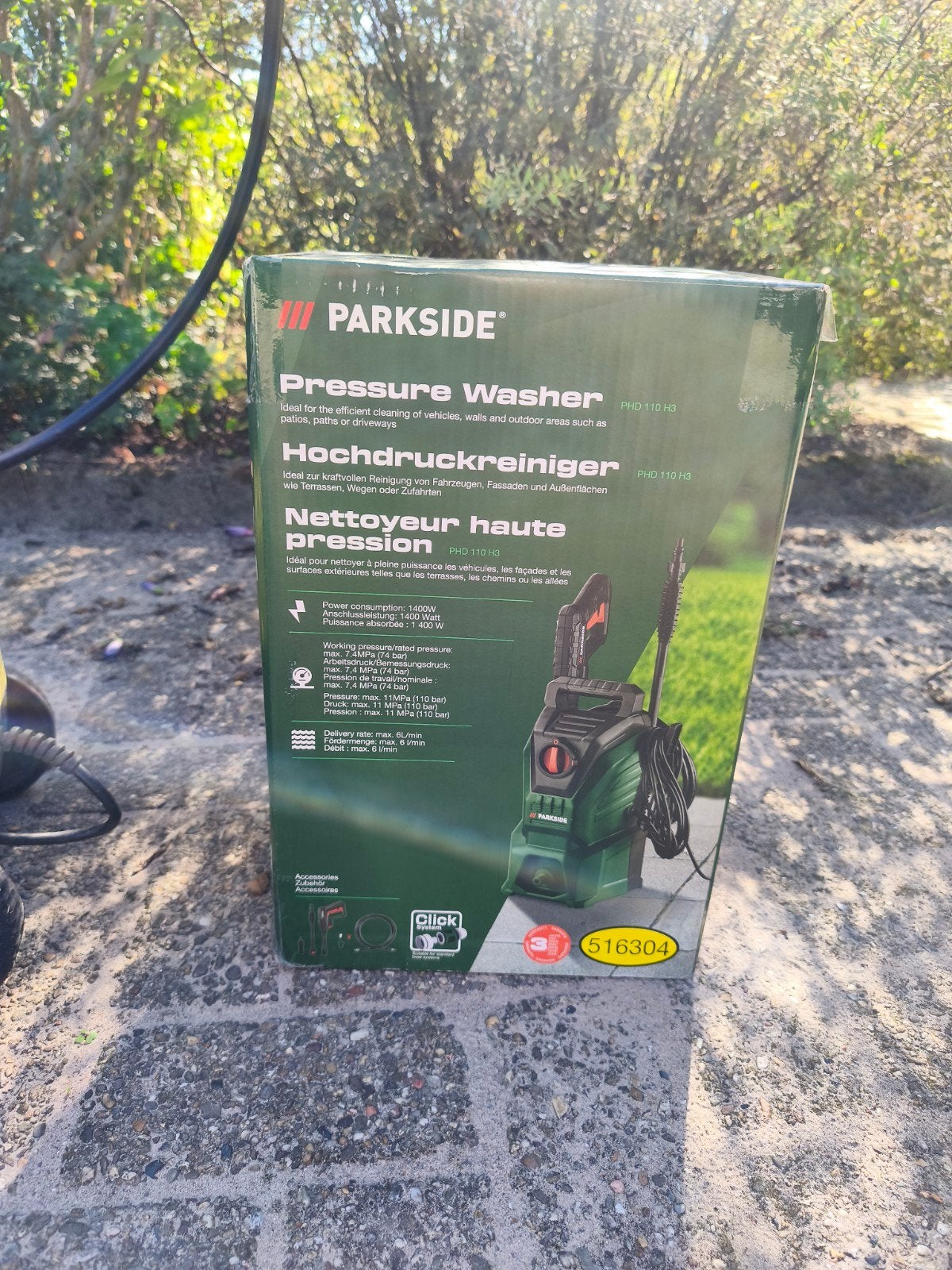 Nieuwe Parkside Hogedrukreiniger PHD 110 H3 met garantie, Tuin en Terras, Ophalen of Verzenden, Nieuw