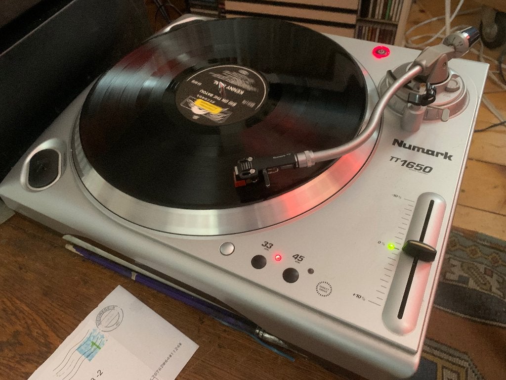 Numark TT1650, verbetert met Jelco MC-14 element, Pitch-regelaar, Zo goed als nieuw, Platenspeler, Ophalen