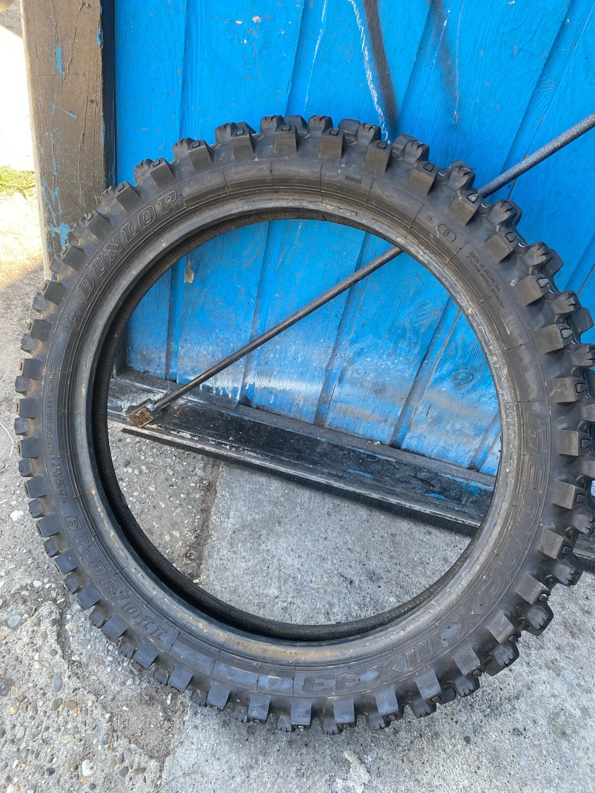Dunlop 110/90-19 crossband, Ophalen, Gebruikt