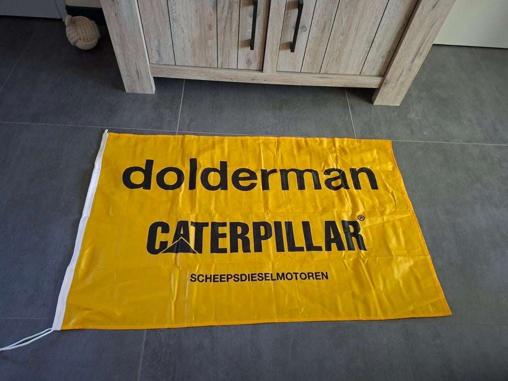 Dolderman caterpillar scheepsdieselmotoren, Ophalen of Verzenden, Zo goed als nieuw, Reclamebord