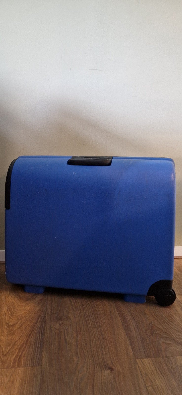 Carlton Koffer Blauw, Gebruikt, Hard kunststof, 45 tot 55 cm, Ophalen