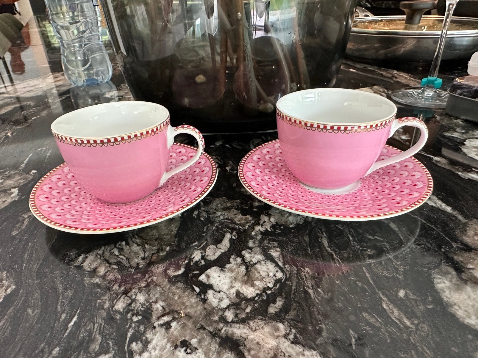 2 x Espressokop PiP Studio Floral Pink (100ml), Huis en Inrichting, Keuken | Servies, Ophalen, Zo goed als nieuw, Kom(men), Overige stijlen