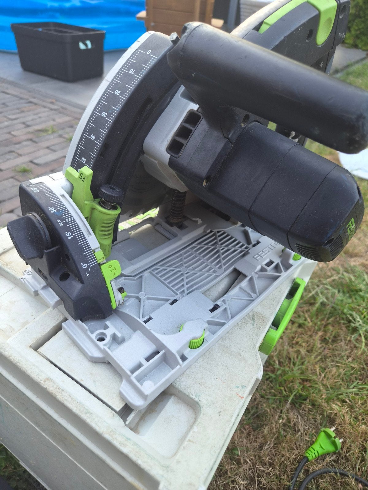 Festool invalzaag TS55REBQ bouwjaar2021 Nieuwstaat, Invalzaag, 70 mm of meer, Ophalen of Verzenden, Zo goed als nieuw