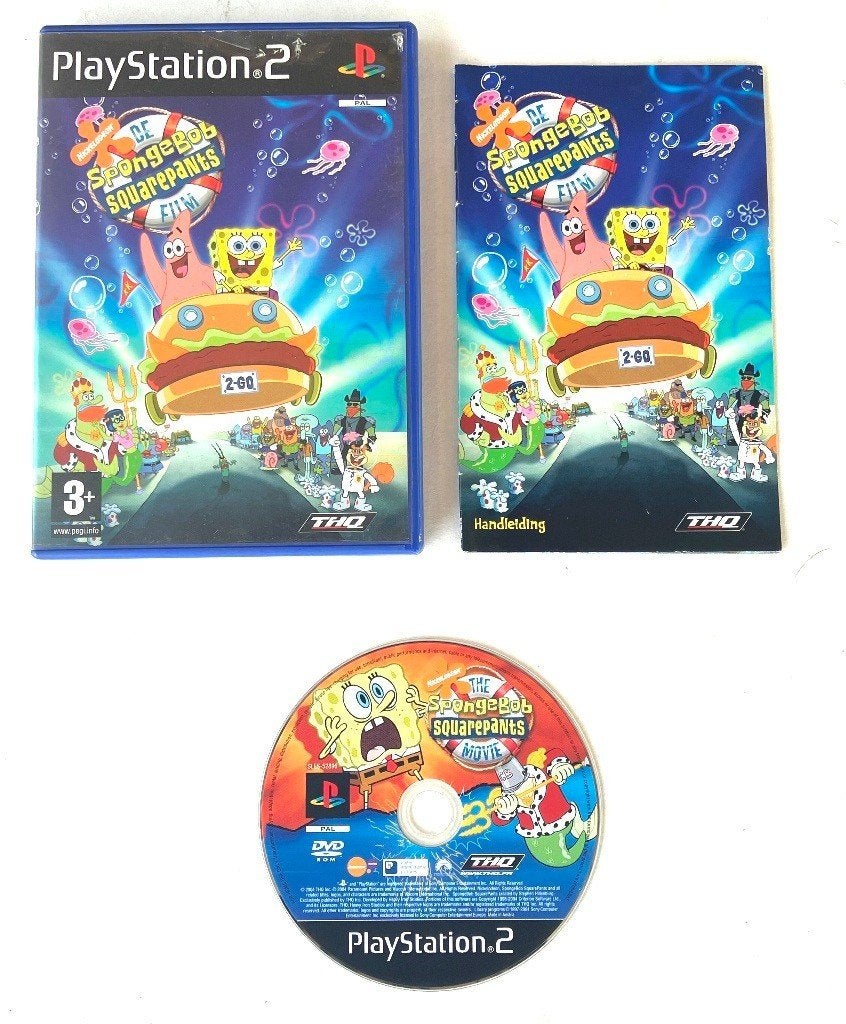 SPONGEBOB De film (Playstation 2)., Avontuur en Actie, Gebruikt, 1 speler, Ophalen of Verzenden