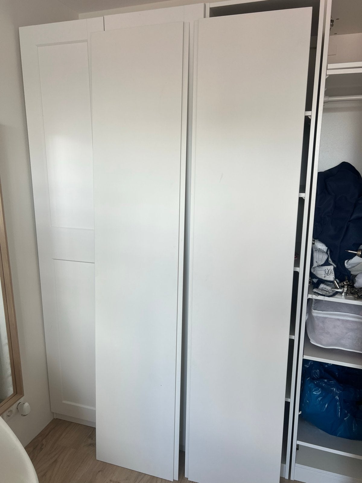 2x IKEA Vikanes greeploze deuren 50x229 cm, Ophalen, 200 cm of meer, 50 tot 100 cm, Zo goed als nieuw