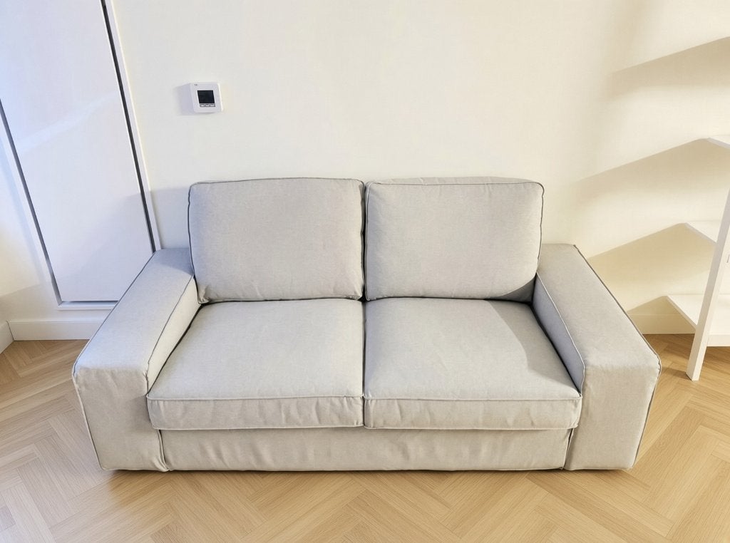 IKEA KIVIK 2-zitsbank Orrsta lichtgrijs, Ophalen, Gebruikt, 150 tot 200 cm, Tweepersoons