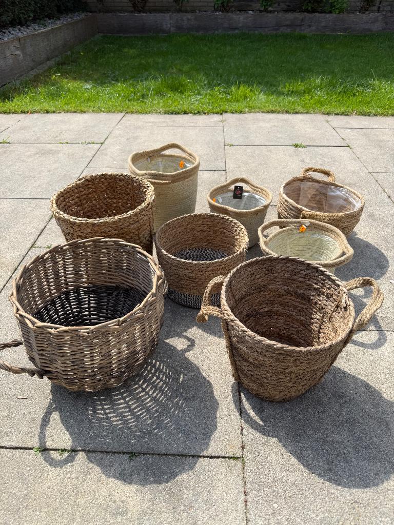 Manden set, Ophalen of Verzenden, Rond, Riet