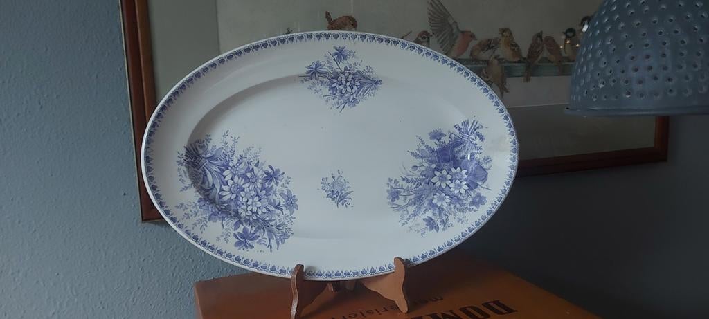 Prachtige serveerschotel cilla van societe ceramique, Antiek en Kunst, Ophalen of Verzenden