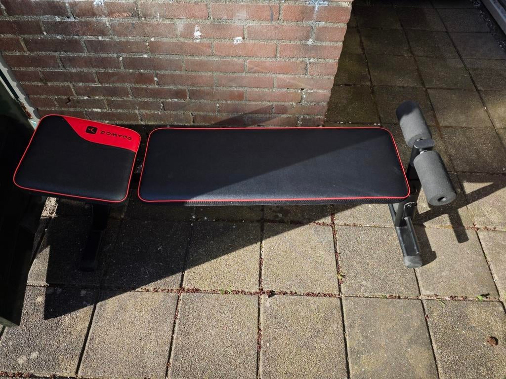 Verstelbare Fitnessbank Domyos - Ideaal voor Thuisworkouts, Ophalen, Gebruikt, Buik, Fitnessbank
