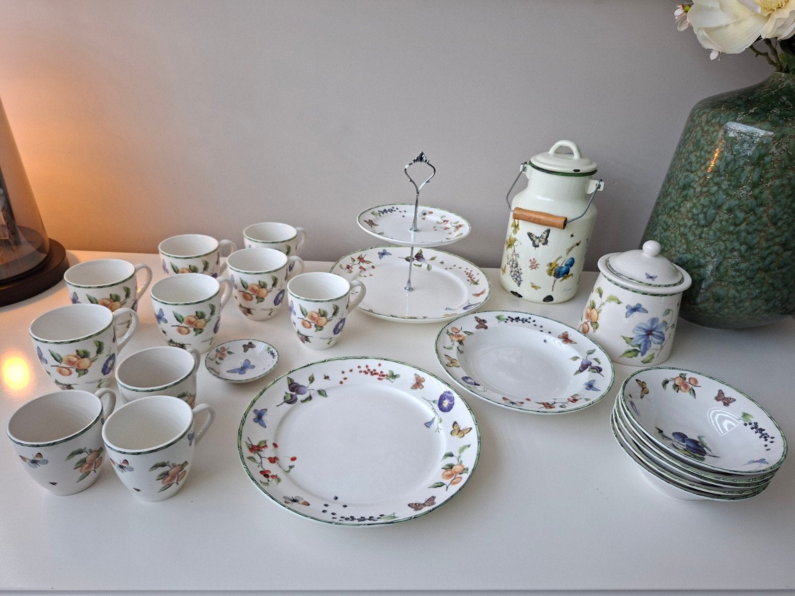 JBS Home Collection Fruit & Flowers, Ophalen of Verzenden, Zo goed als nieuw, Porselein, Overige stijlen