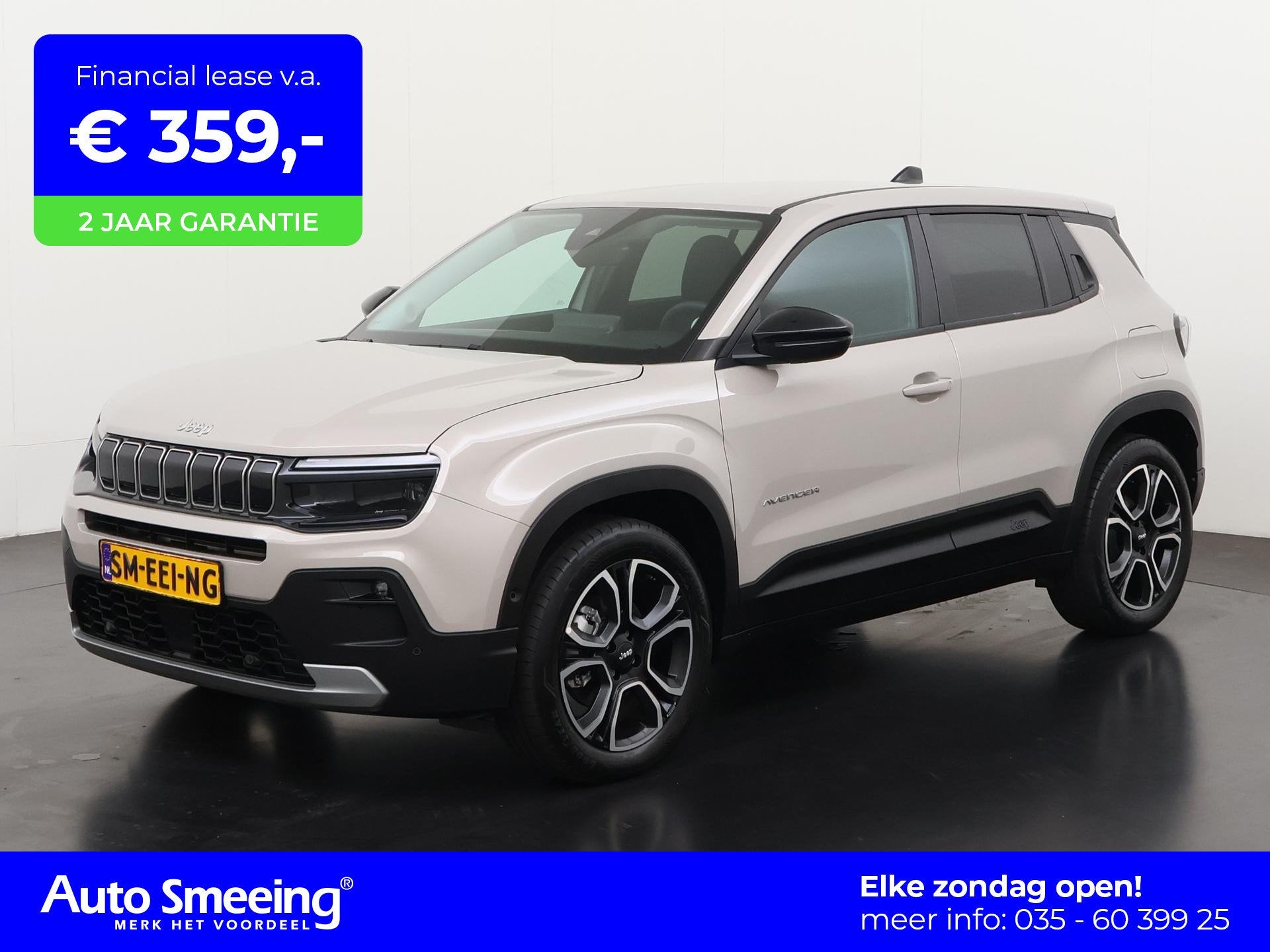 Jeep Avenger Summit 54 kWh 3 fase | SOH 97% | Camera | Carpl, Auto's, Jeep, Automatische klimaatregeling, 334 min, 156 pk, 97 %