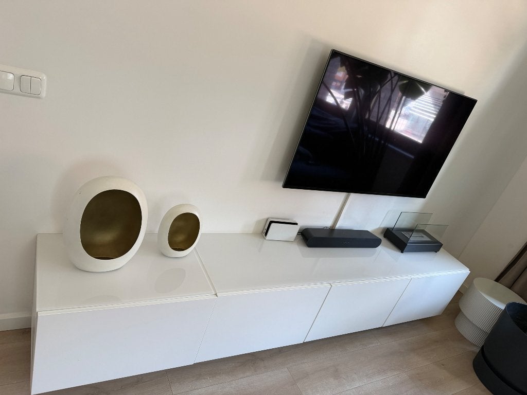 Tv meubel - BESTA IKEA, Ophalen, 150 tot 200 cm, Zo goed als nieuw, Minder dan 100 cm