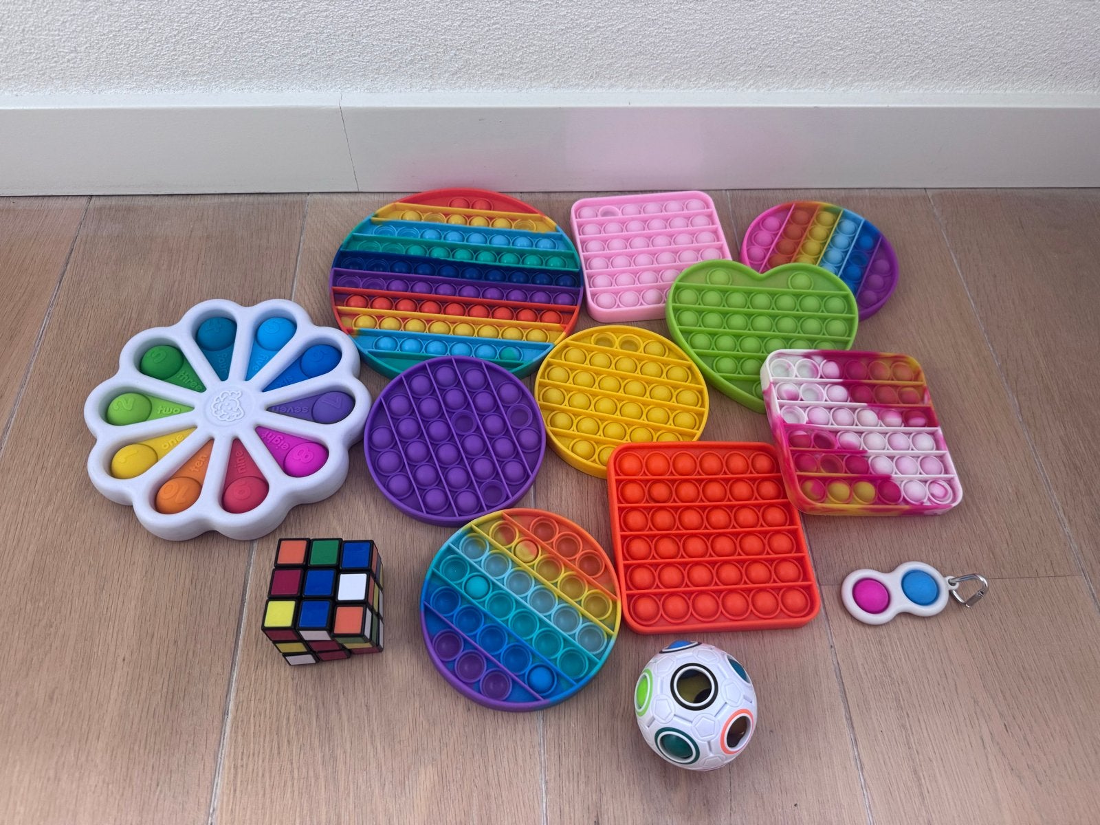 Grote collectie Pop It fidget toys en Rubik's kubus, Ophalen of Verzenden, Gebruikt, Jongen of Meisje