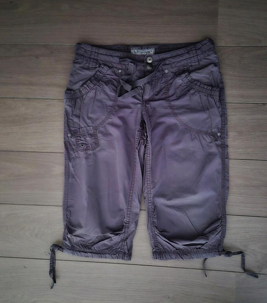 Clockhouse 3/4 driekwart broek antraciet mt xs, Ophalen of Verzenden, Zo goed als nieuw, Driekwart, Maat 34 (XS) of kleiner