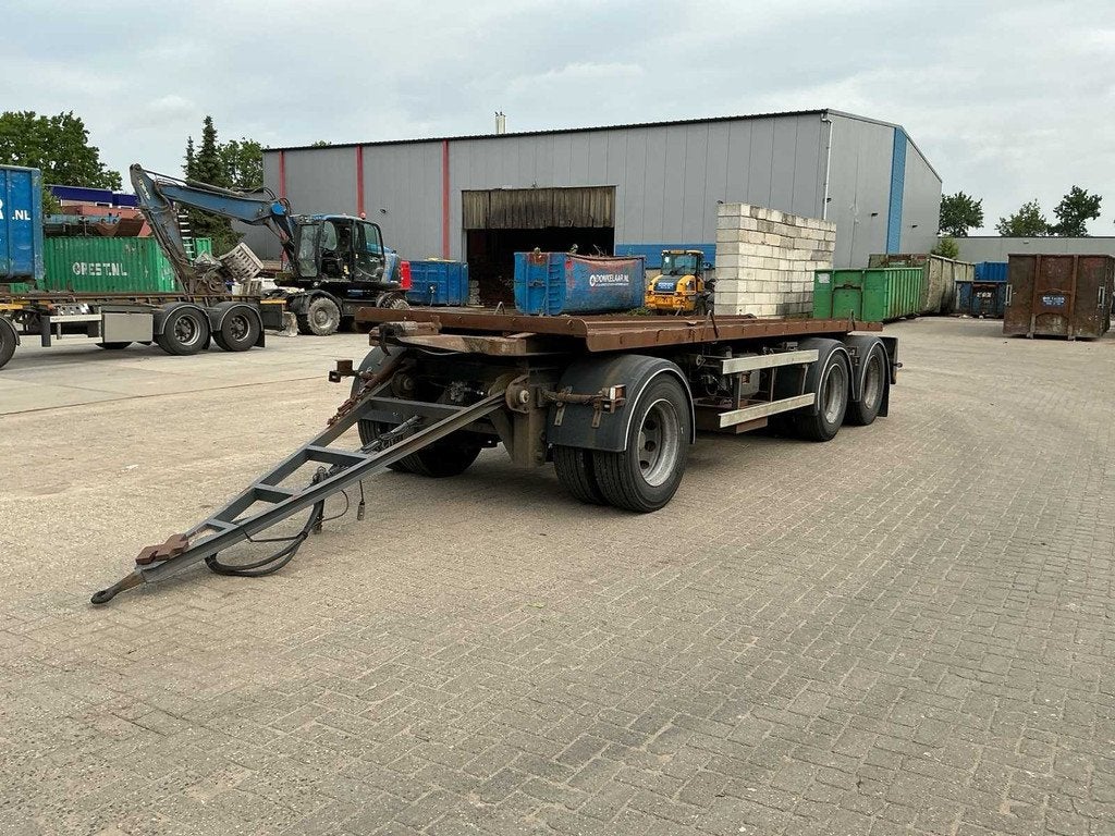 Vrachtwagen container aanhangwagen, Auto diversen, Aanhangers en Bagagewagens, Gebruikt