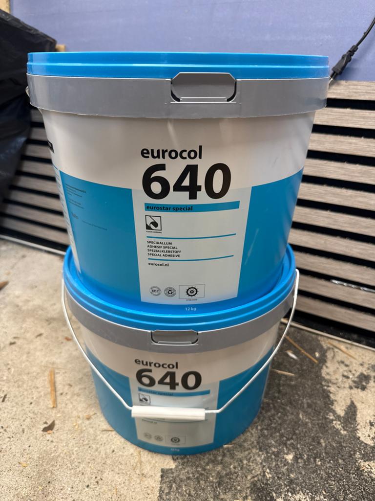 Eurocol 640 Speciale Lijm voor PVC Vloeren (12kg), Doe-het-zelf en Verbouw, Ophalen of Verzenden, Nieuw, Kunststof, Overige typen