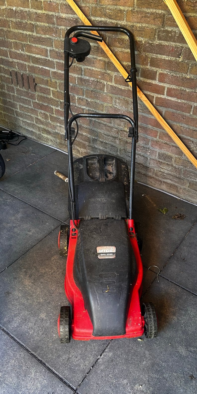 Te koop elektrische grasmaaier MTD Opti3209, Tuin en Terras, Grasmaaiers, Ophalen, Gebruikt