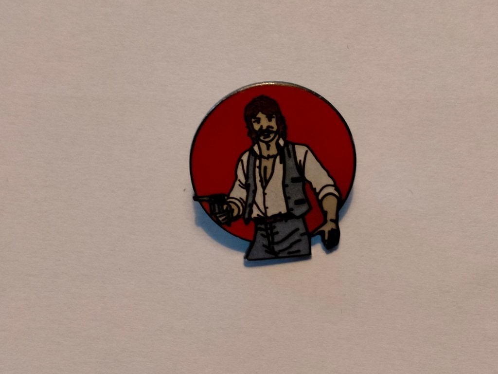 Ian Kaladine strip stripfiguur vintage logo pin Lombard 1990, Verzamelen, Ophalen of Verzenden, Gebruikt