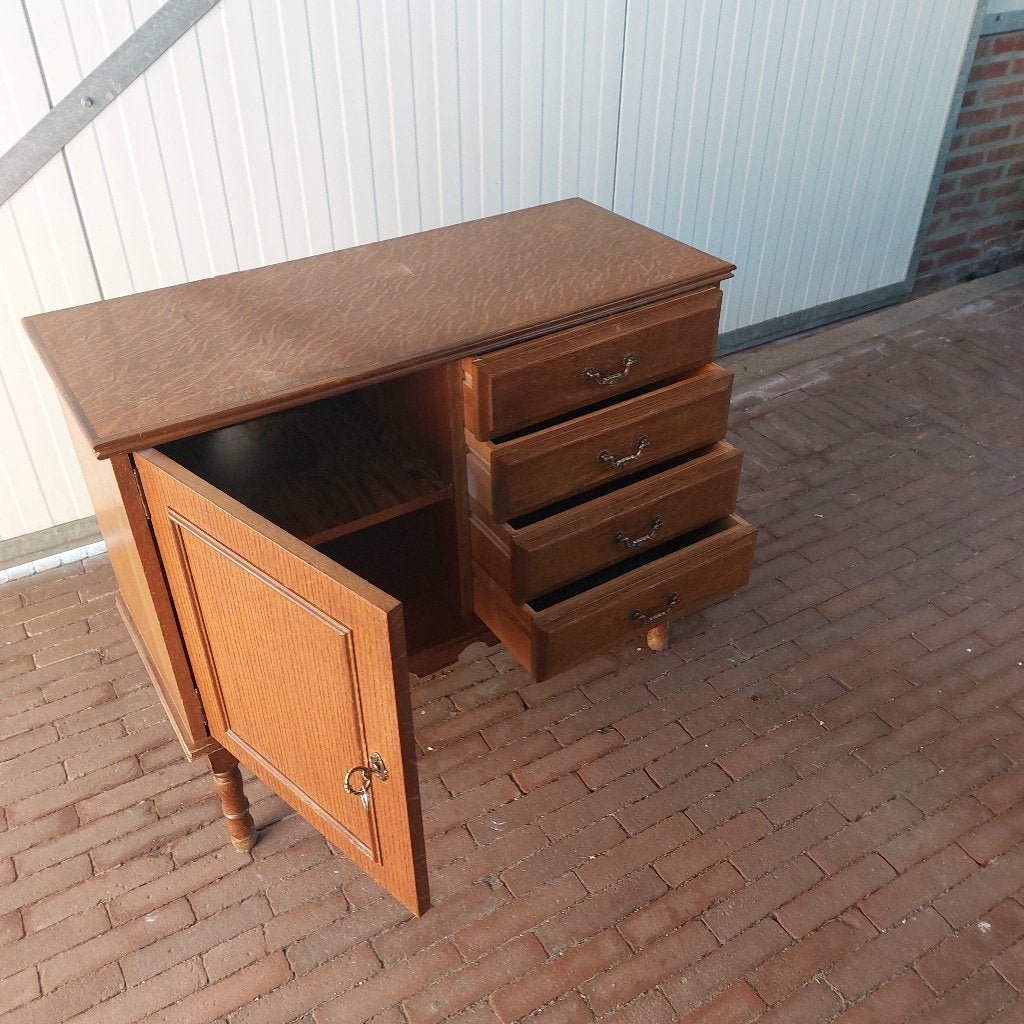 Kastje, tv meubel, bijzetkastje, Huis en Inrichting, Ophalen, Met deur(en), Eikenhout, Zo goed als nieuw