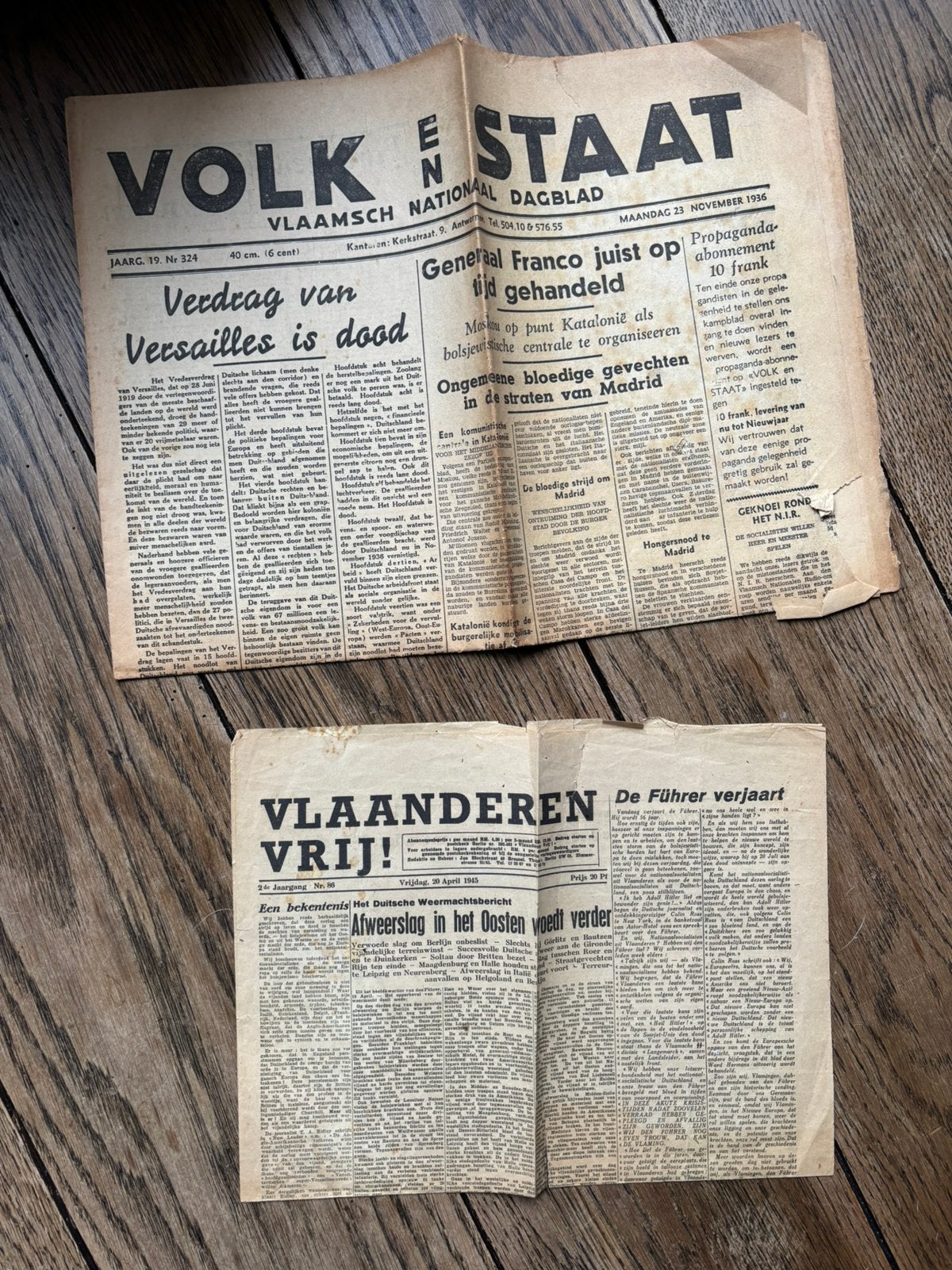 Vlaams nationaal dagblad, Ophalen of Verzenden, Overige soorten, Nederland, Boek of Tijdschrift