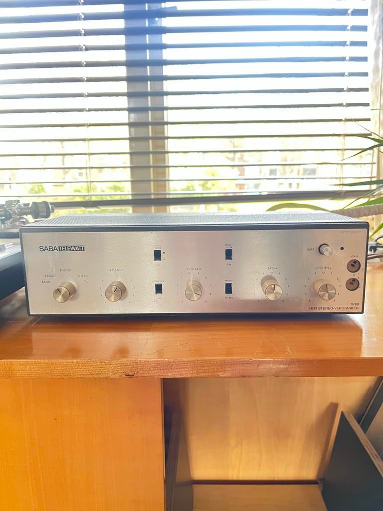 Saba Telewatt TR60 versterker, Overige merken, Gebruikt, Ophalen of Verzenden, Minder dan 60 watt