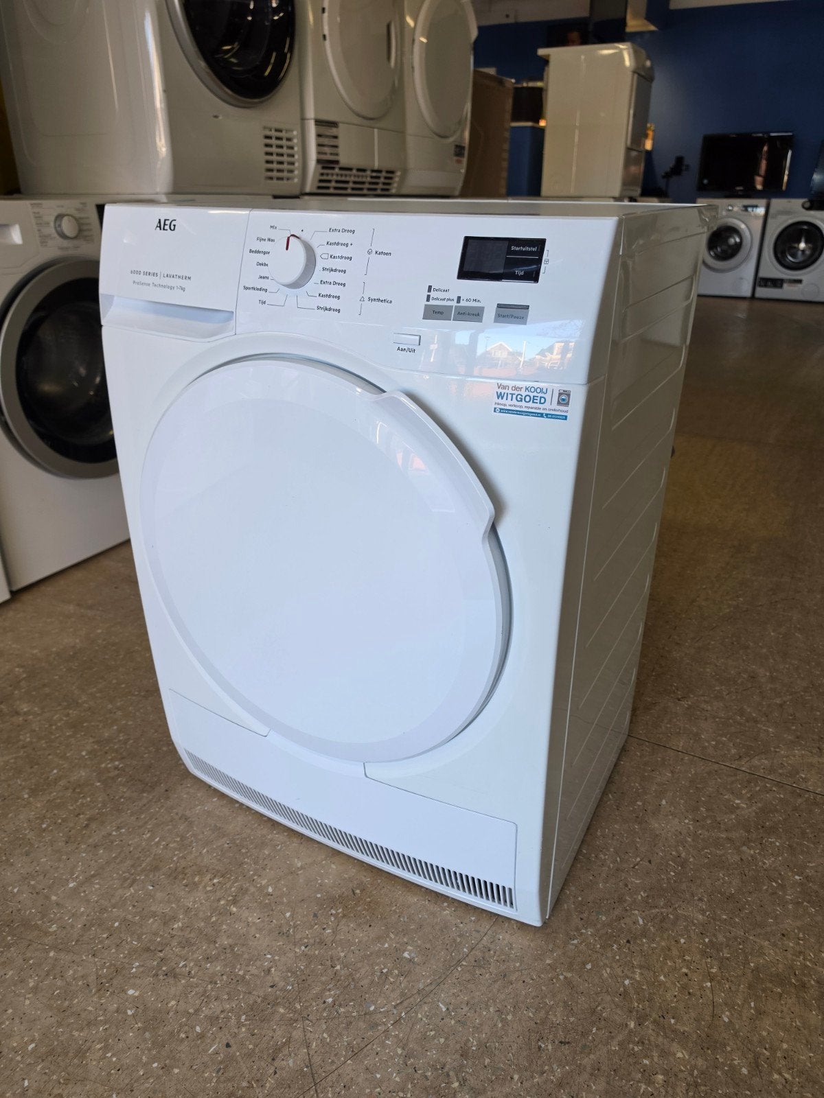 AEG 6000 Series condensdroger | 7 kilo | Gratis thuis 🚚✅️, AEG, Jirnsum, 6 tot 8 kg, Anti-kreukfase