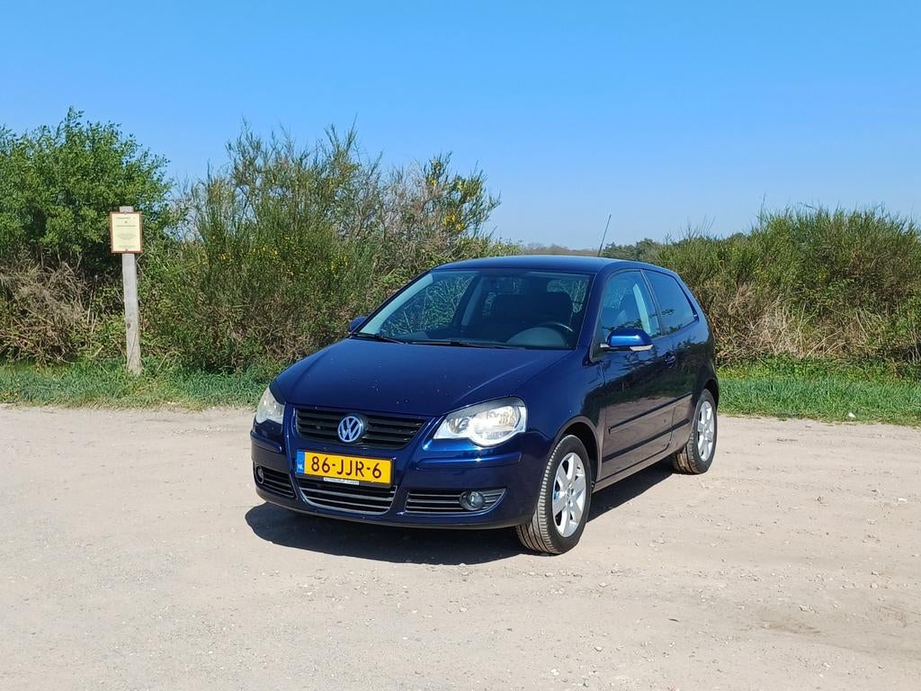 Volkswagen Polo 1.4 16V 59KW 2009 Blauw, Voorwielaandrijving, Stof, 4 cilinders, Blauw