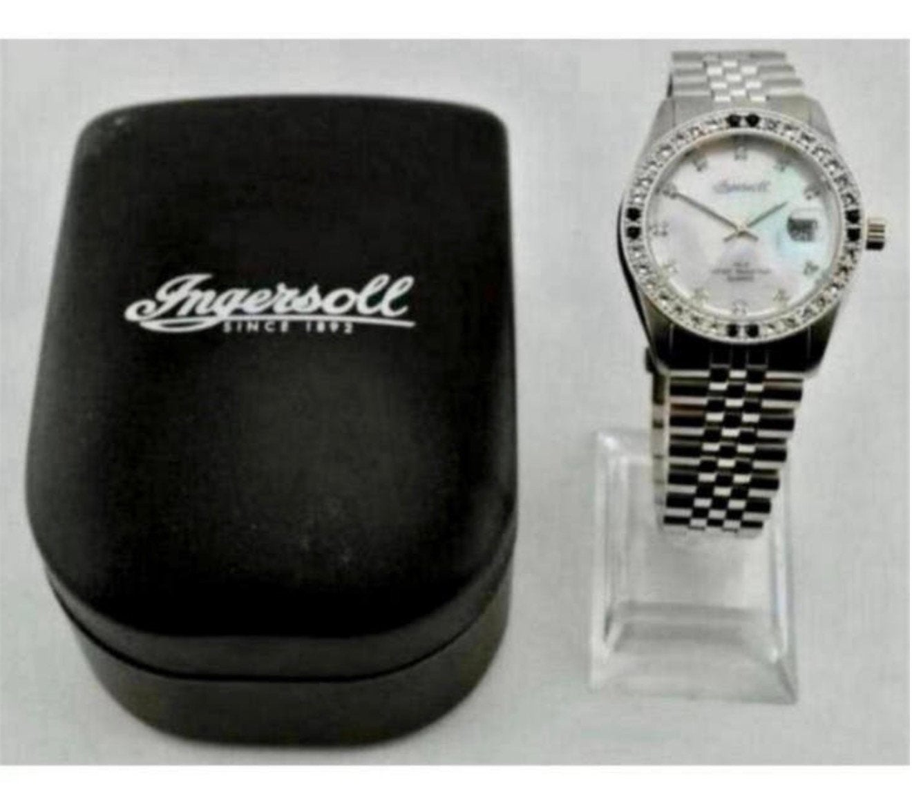 Ingersoll swiss-made Heren Horloge IN34126G + diamantjes, Sieraden, Tassen en Uiterlijk, Antieke sieraden, Ophalen of Verzenden
