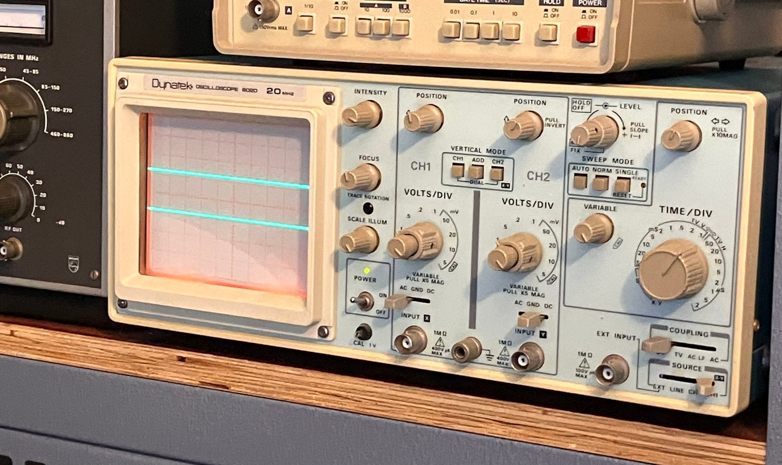 Dynatec oscilloscoop incl probes, Ophalen of Verzenden, Gebruikt