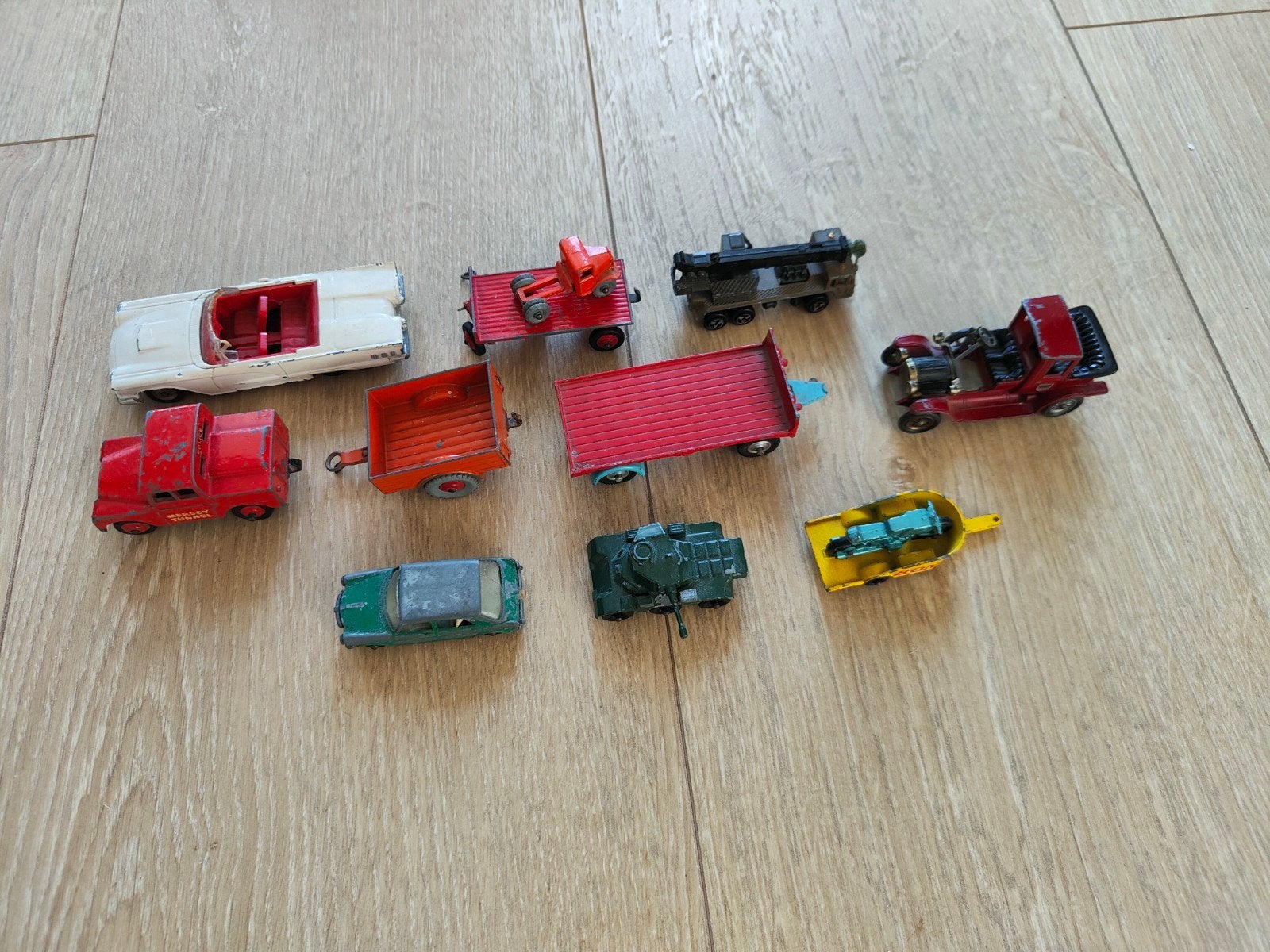 lot modelauto's: o.a. Dinky, Corgi, Lesney, Hobby en Vrije tijd, Modelauto's | 1:43, Ophalen of Verzenden, Gebruikt, Auto, Dinky Toys