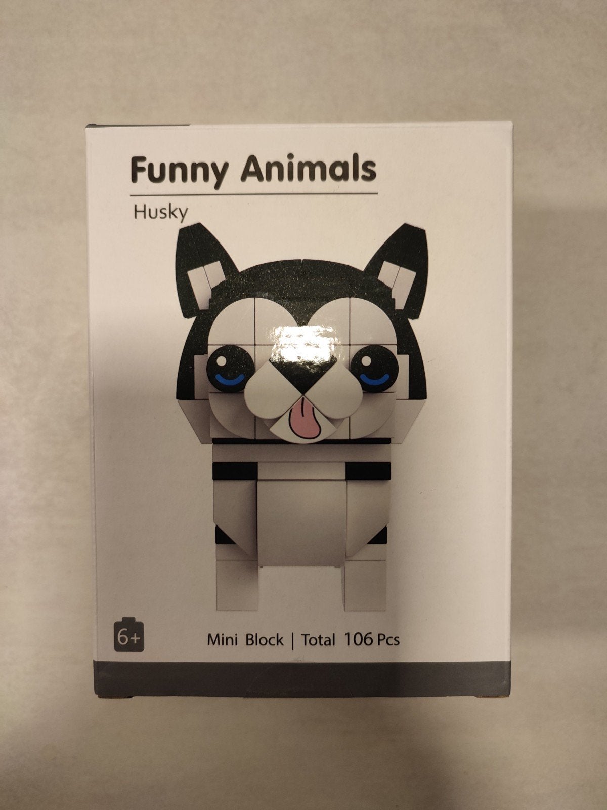 Funny animals husky mini blocks se, Kinderen en Baby's, Ophalen of Verzenden
