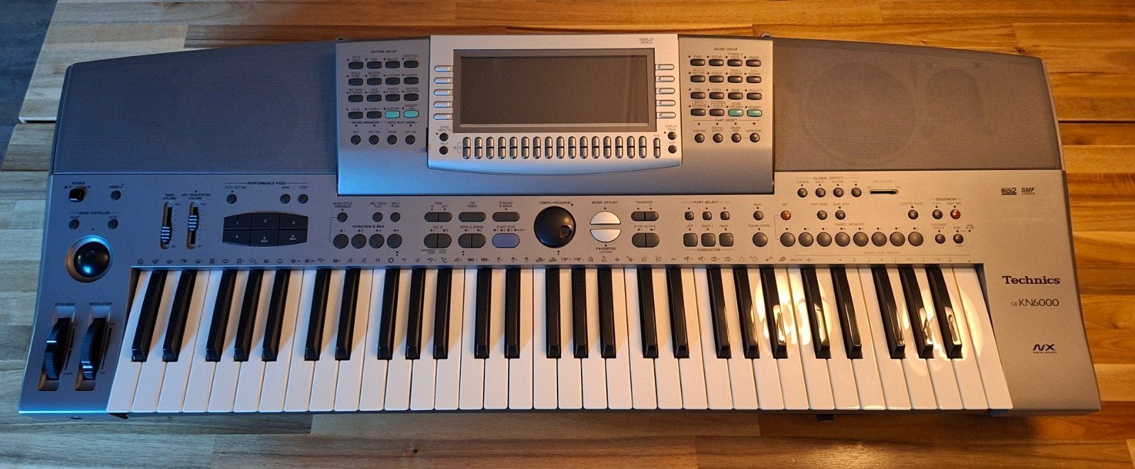 Technics KN6000 keyboard, Ophalen, Aanslaggevoelig, Technics, 61 toetsen