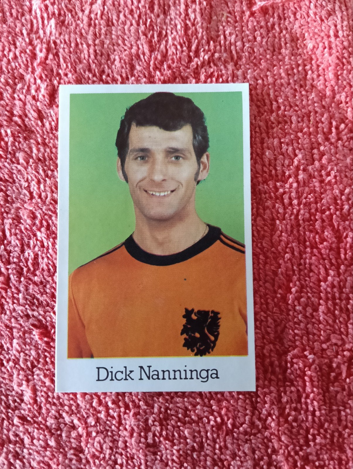 Voetbal plaatje Dick Nanninga EK 1980, Verzamelen, Ophalen of Verzenden, Zo goed als nieuw, Buitenlandse clubs, Poster, Plaatje of Sticker