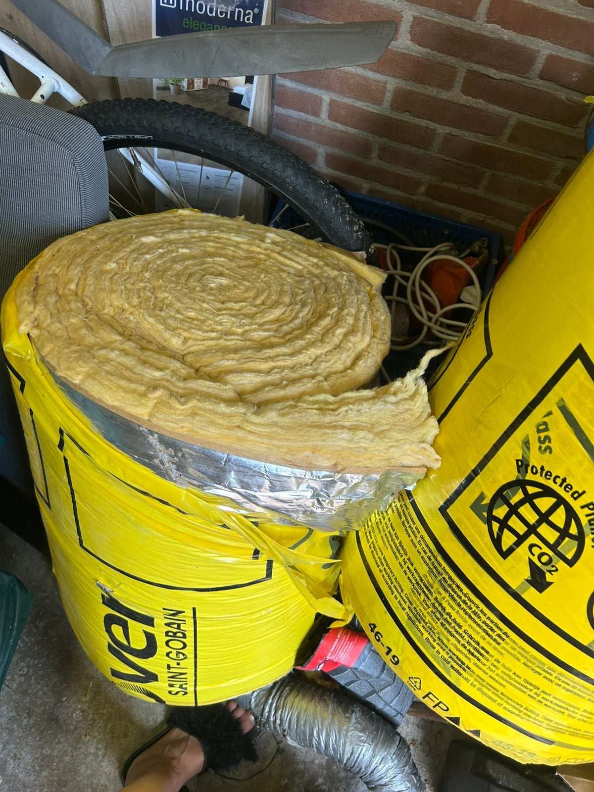 Isolatie glaswol isover, Ophalen, Zo goed als nieuw, Glaswol, 15 m² of meer