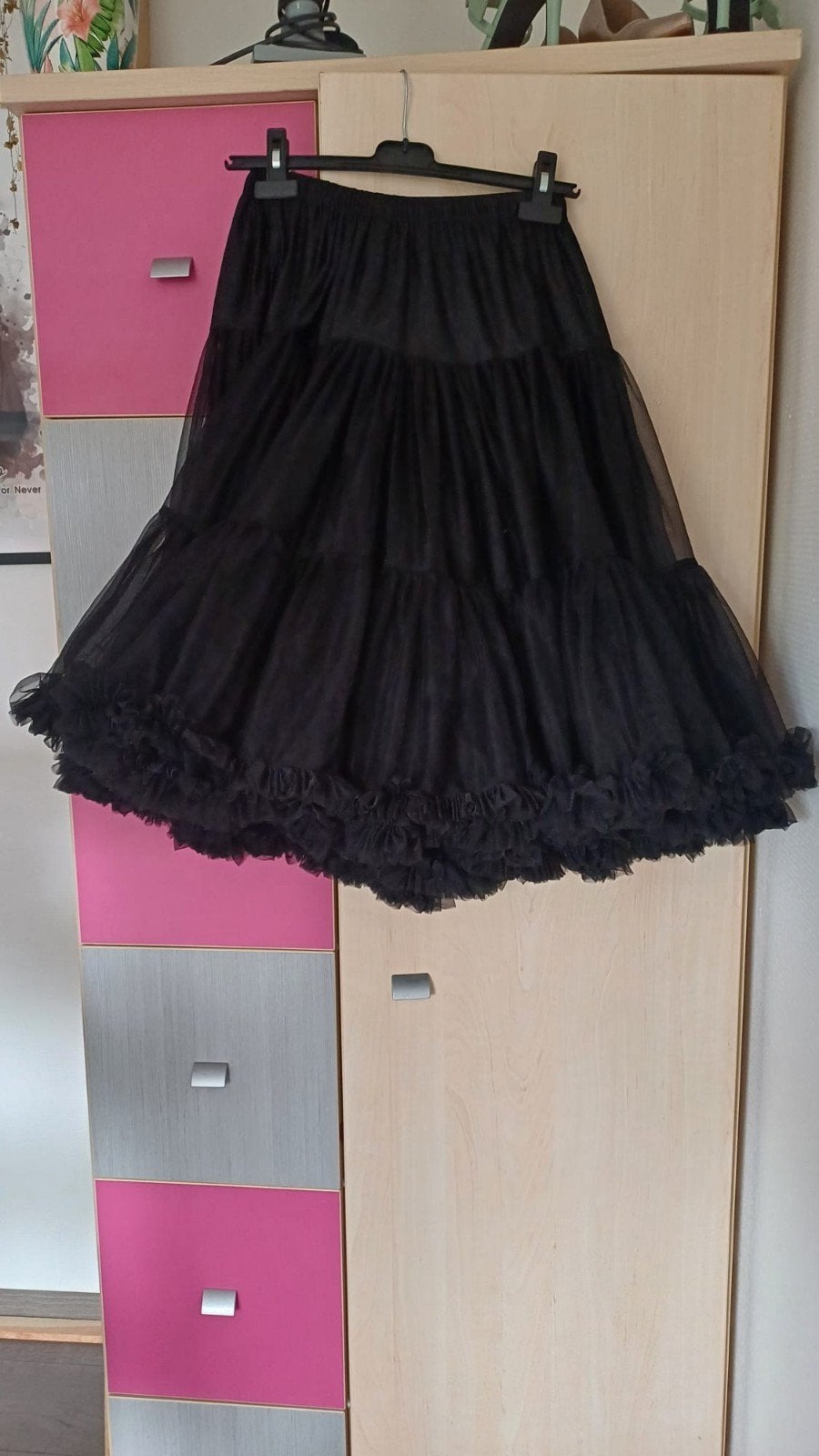 Zwarte petticoat Banned Retro XS/S, Zwart, Ophalen of Verzenden, Knielengte, Maat 34 (XS) of kleiner