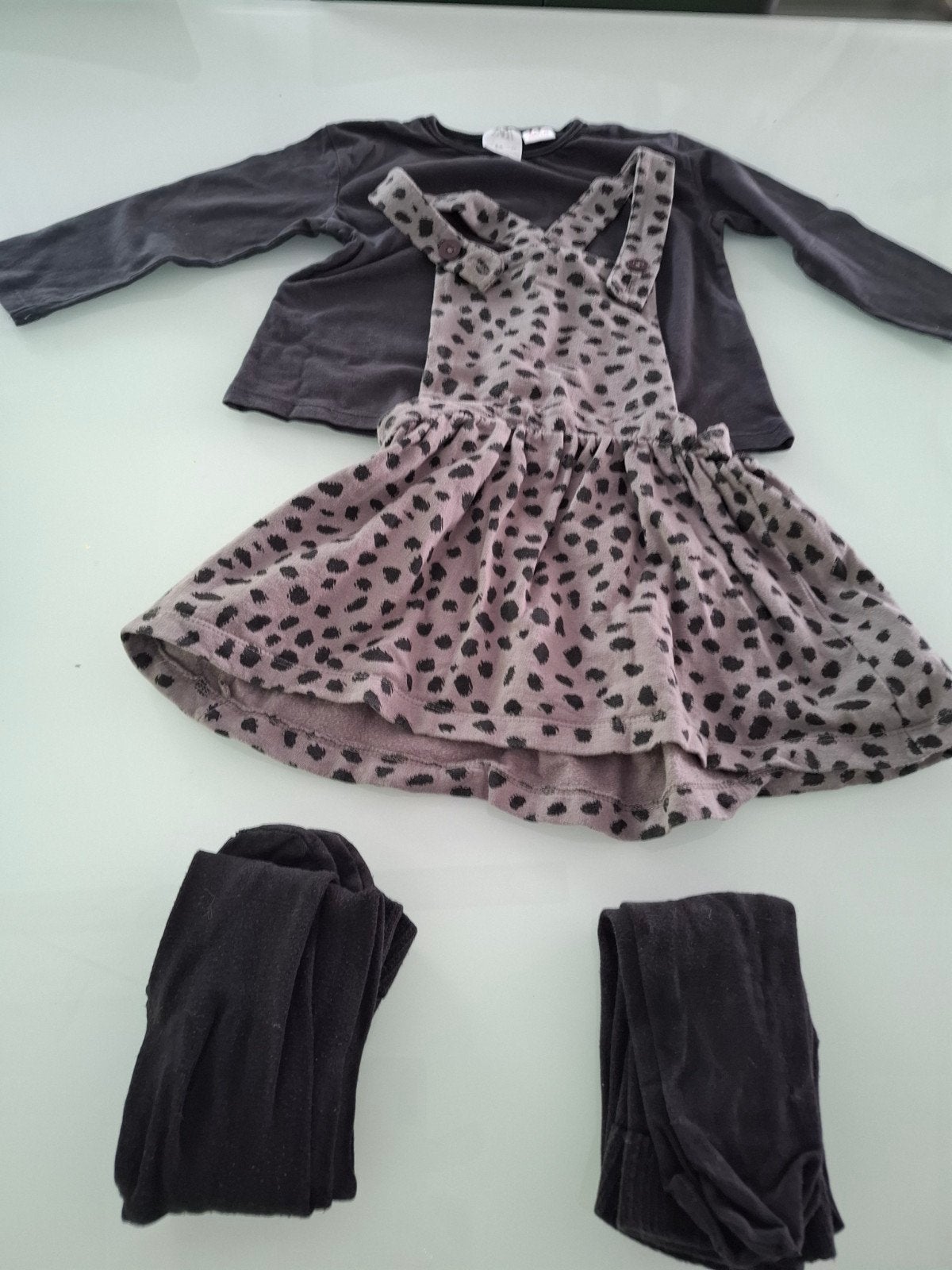 Zara setje: jurk, shirt en 2 maillots maat 98, Gebruikt, Meisje, Ophalen of Verzenden, Zara
