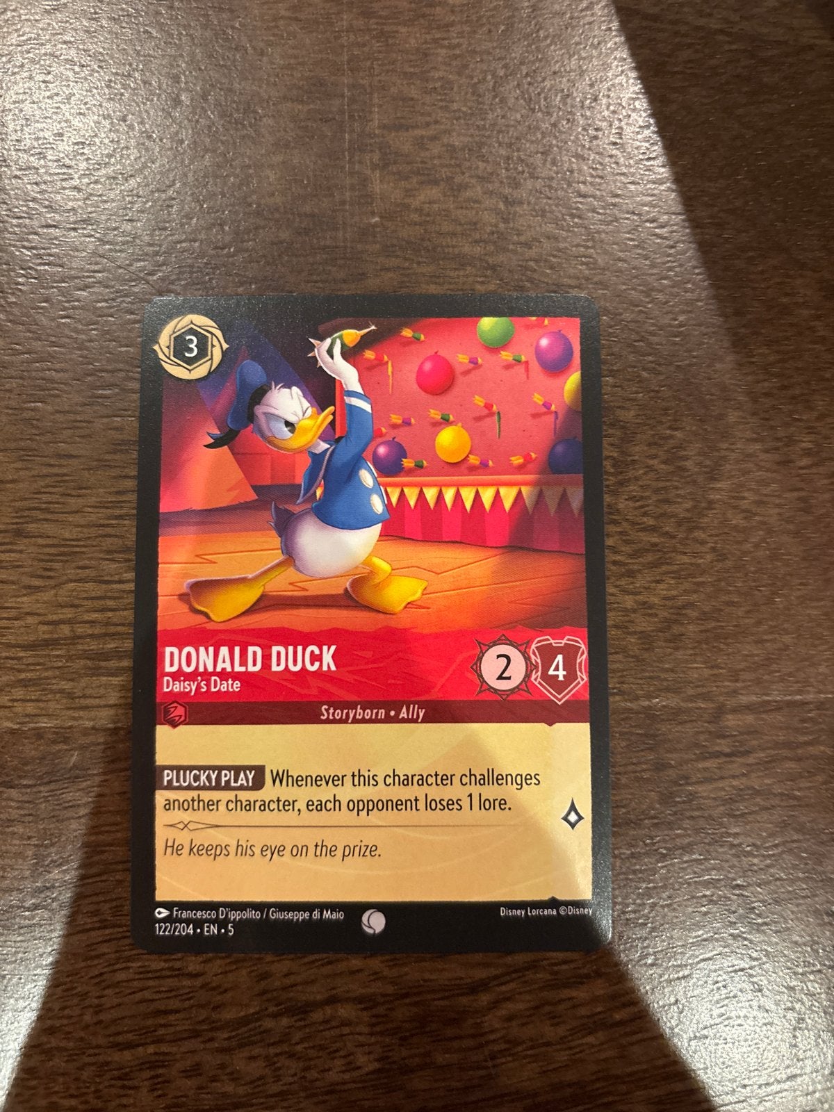 Donald Duck - Daisy's Date - Disney Lorcana Kaart, Ophalen of Verzenden, Donald Duck, Nieuw