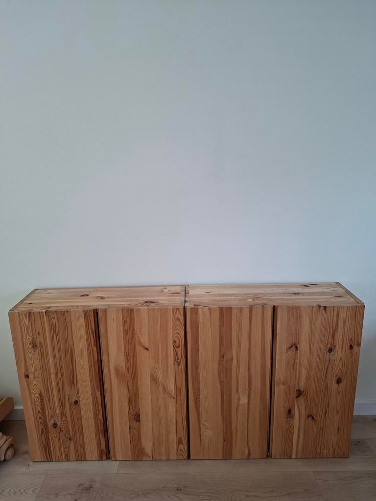 2x IKEA Ivar kast met deuren en planken (80x30x83), Ophalen