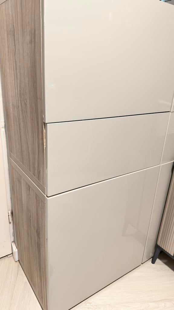 IKEA Hoogglans Keukenkast - Modern en Stijlvol, Huis en Inrichting, Keuken | Keukenelementen, Ophalen of Verzenden, Gebruikt, Wit