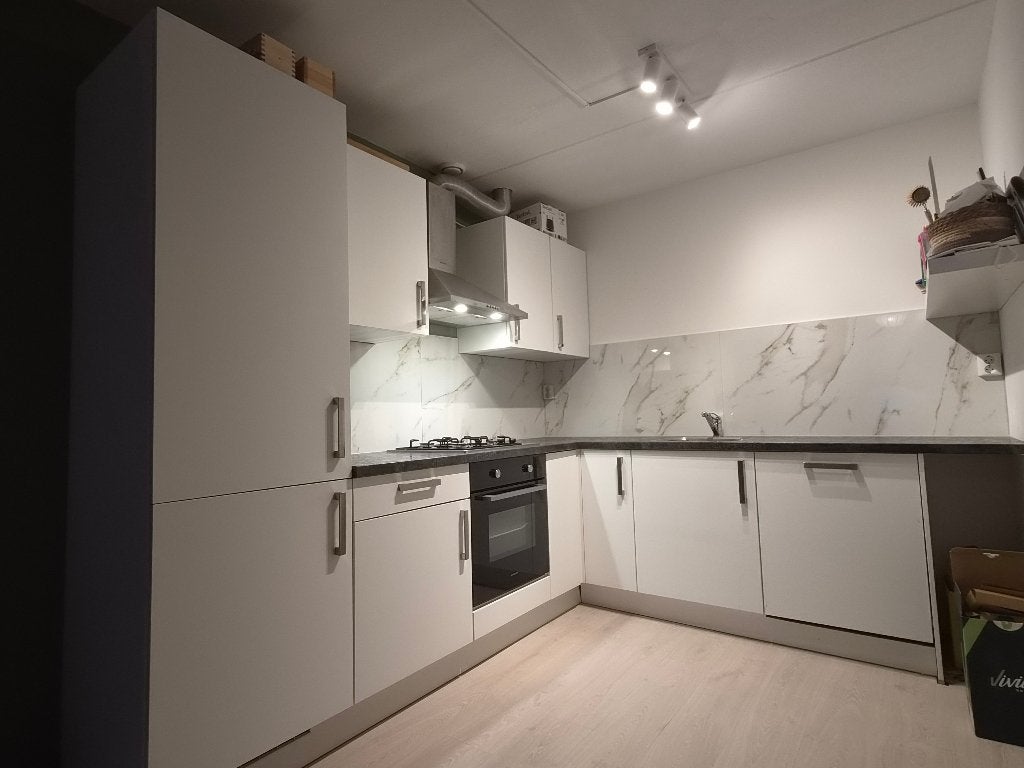 Keuken, Ophalen, Gebruikt, Wit, Hoekkeuken