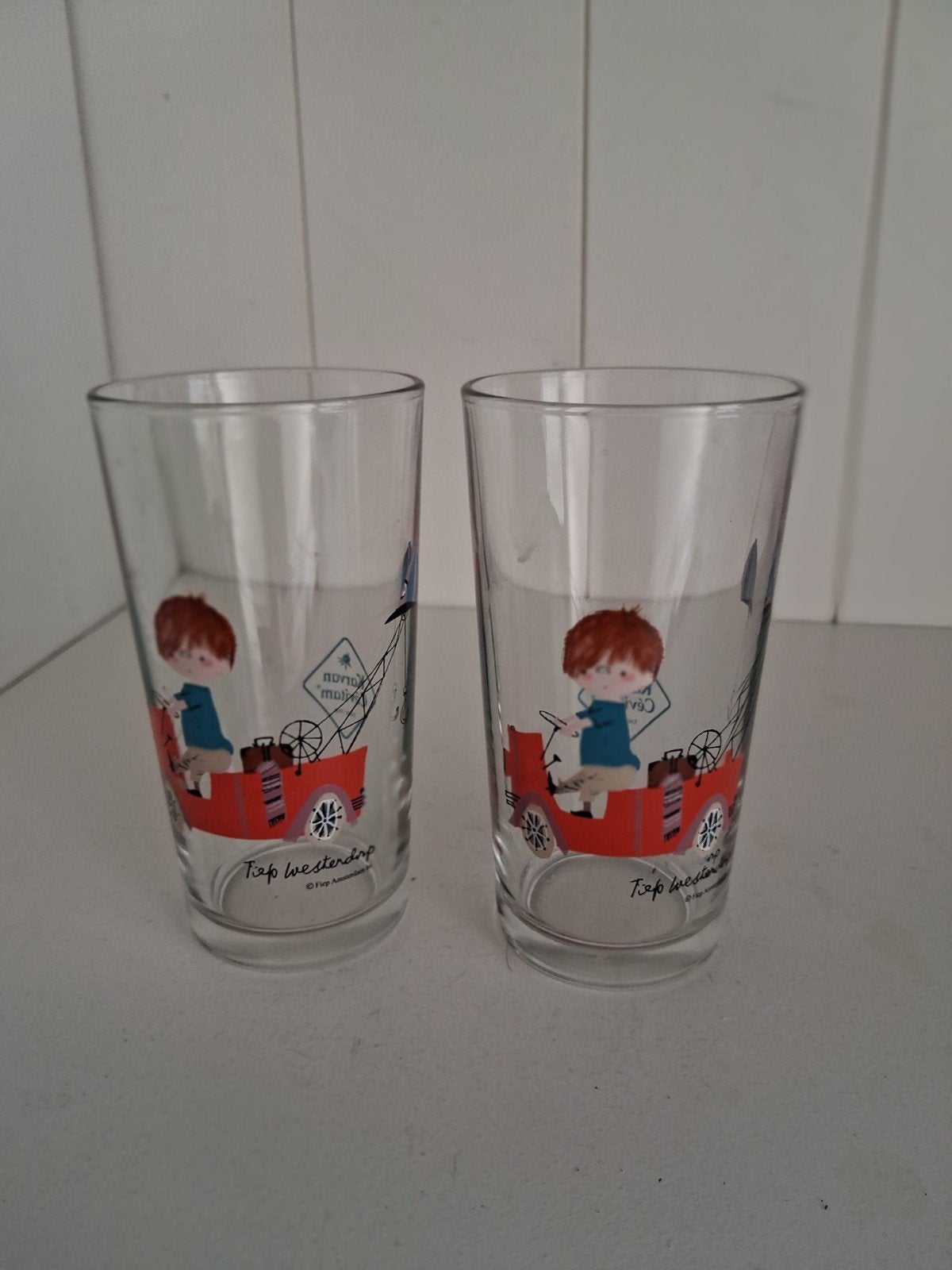 Vintage Puk vd Petteflet glazen - Fiep Westerdorp), Ophalen of Verzenden, Glas, Overige stijlen, Glas of Glazen